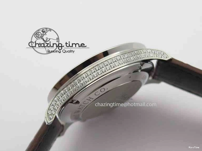 MIROTIME 0331 Unique Portuguese IW3714 Diam ZF V2 1:1 Best Edition Gray Dial On Brown Leather Strap A79350 (Slim Movement) 7250